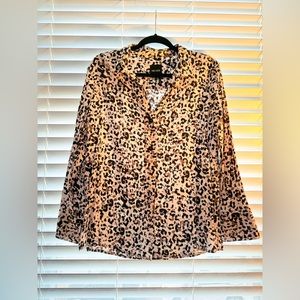 NIC+ZOE Animal Print Blouse
